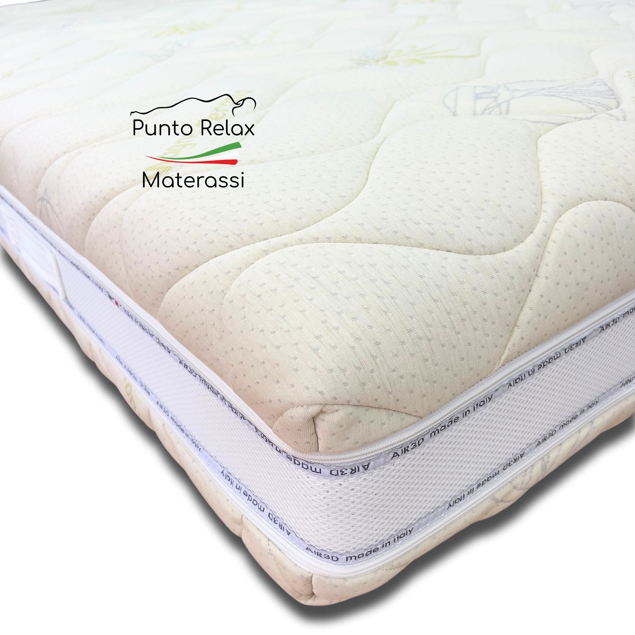 Materasso Memory Gel e Molle Insacchettate Sfoderabile Altezza 26cm "Capri" Grado di rigidità 7.5/10 Alta Densità - Punto Relax Materassi