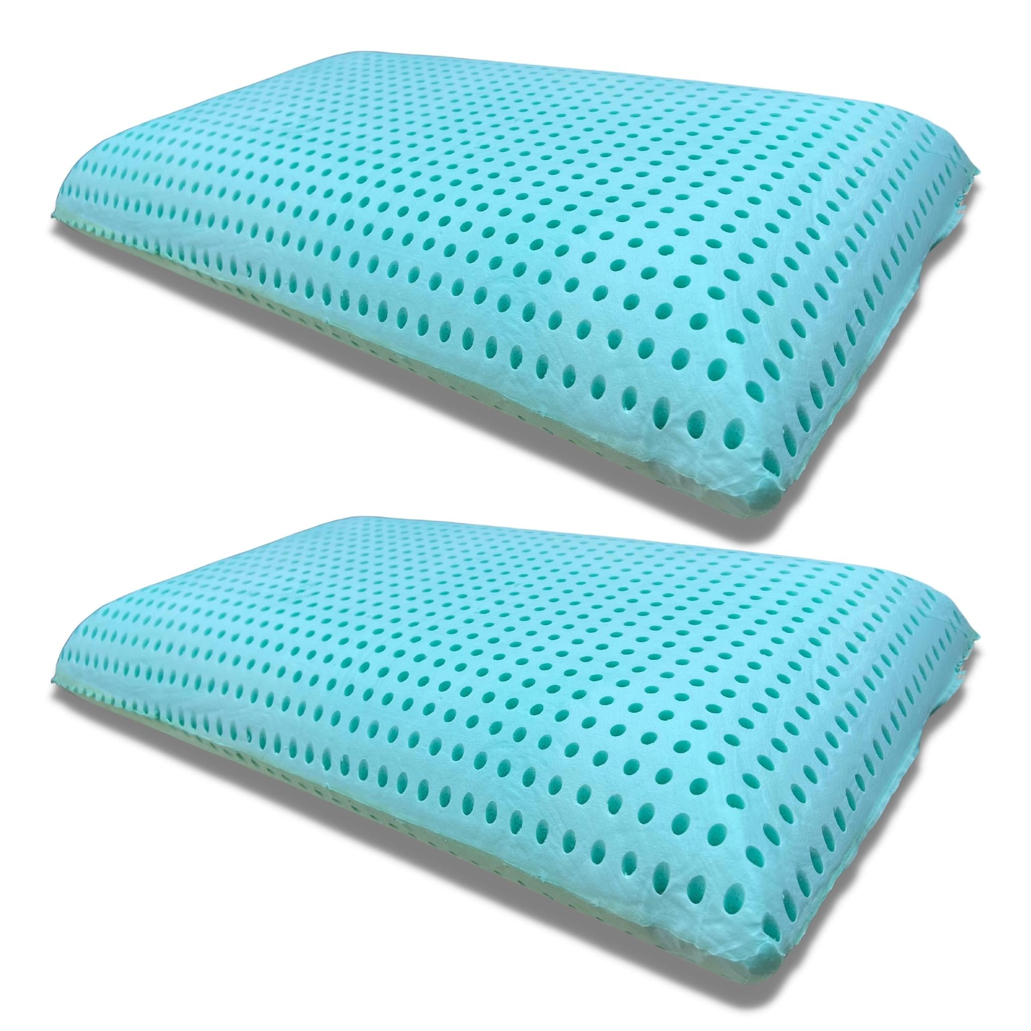 Coppia Cuscini Memory Aloe Feel, Altezza 15cm, Anallergico, Made in Italy - Punto Relax Materassi