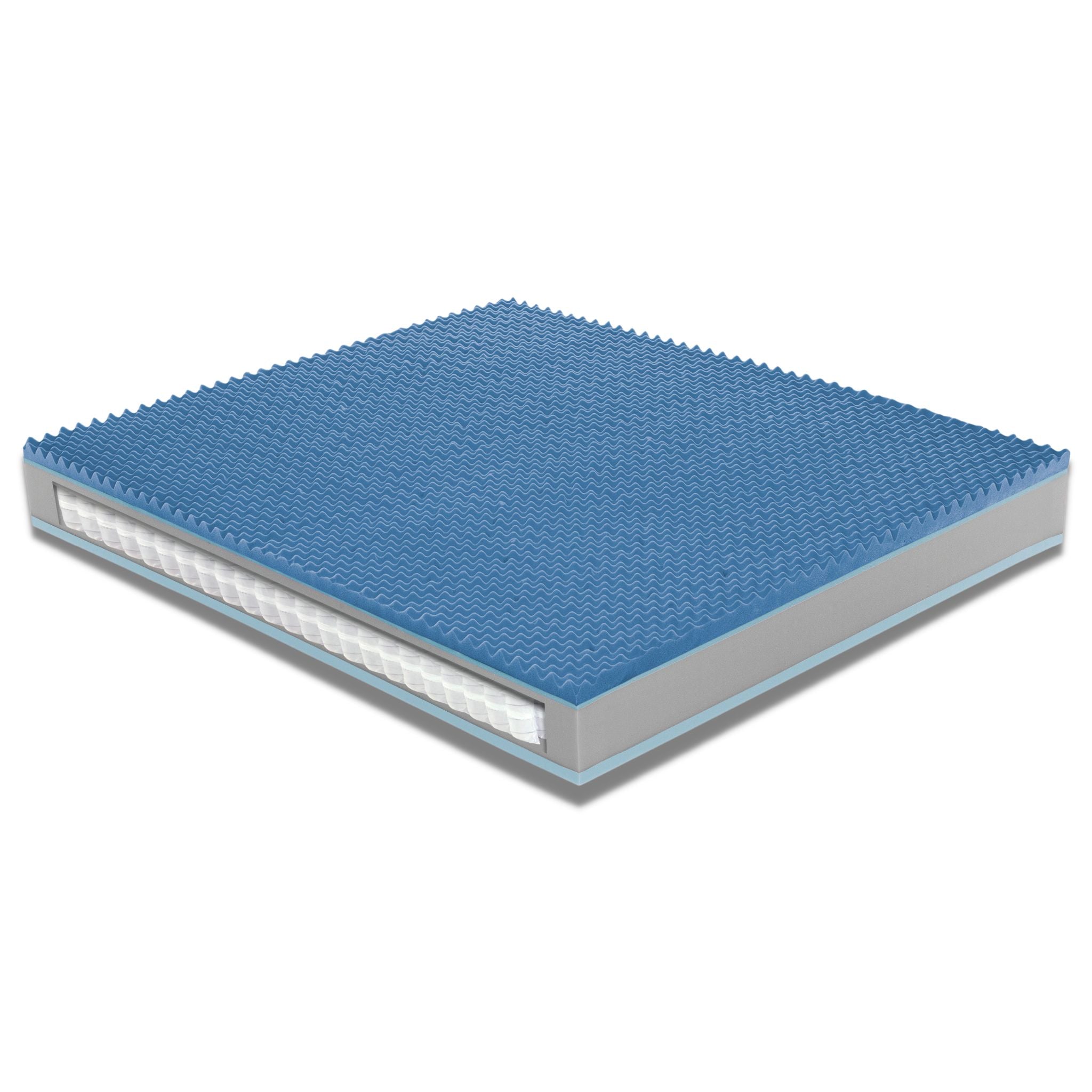 Materasso Memory Gel e Molle Insacchettate Sfoderabile Altezza 26cm "Capri" Grado di rigidità 7.5/10 Alta Densità - Punto Relax Materassi
