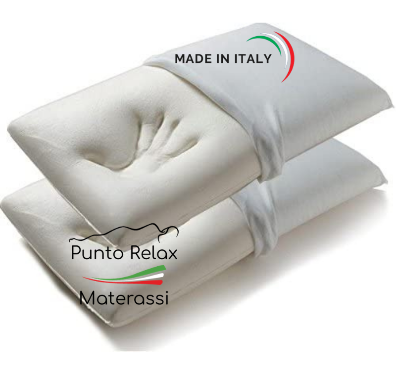 Coppia Cuscini Memory Foam, h15cm, anallergico, anti acaro, Spedizione gratuita - Punto Relax Materassi