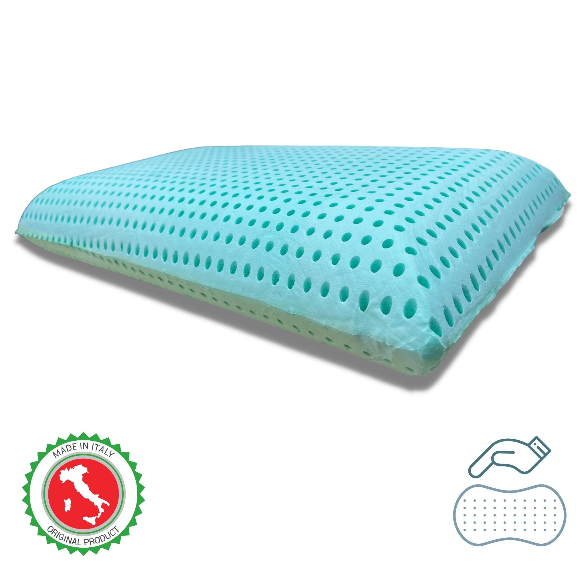 Cuscino Memory Foam Aloe Feel Altezza 15cm Made in Italy - Punto Relax Materassi