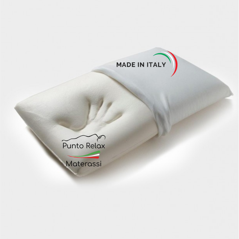 Cuscino 100% Memory Foam, h15cm, Anallergico, Anti acaro - Punto Relax Materassi