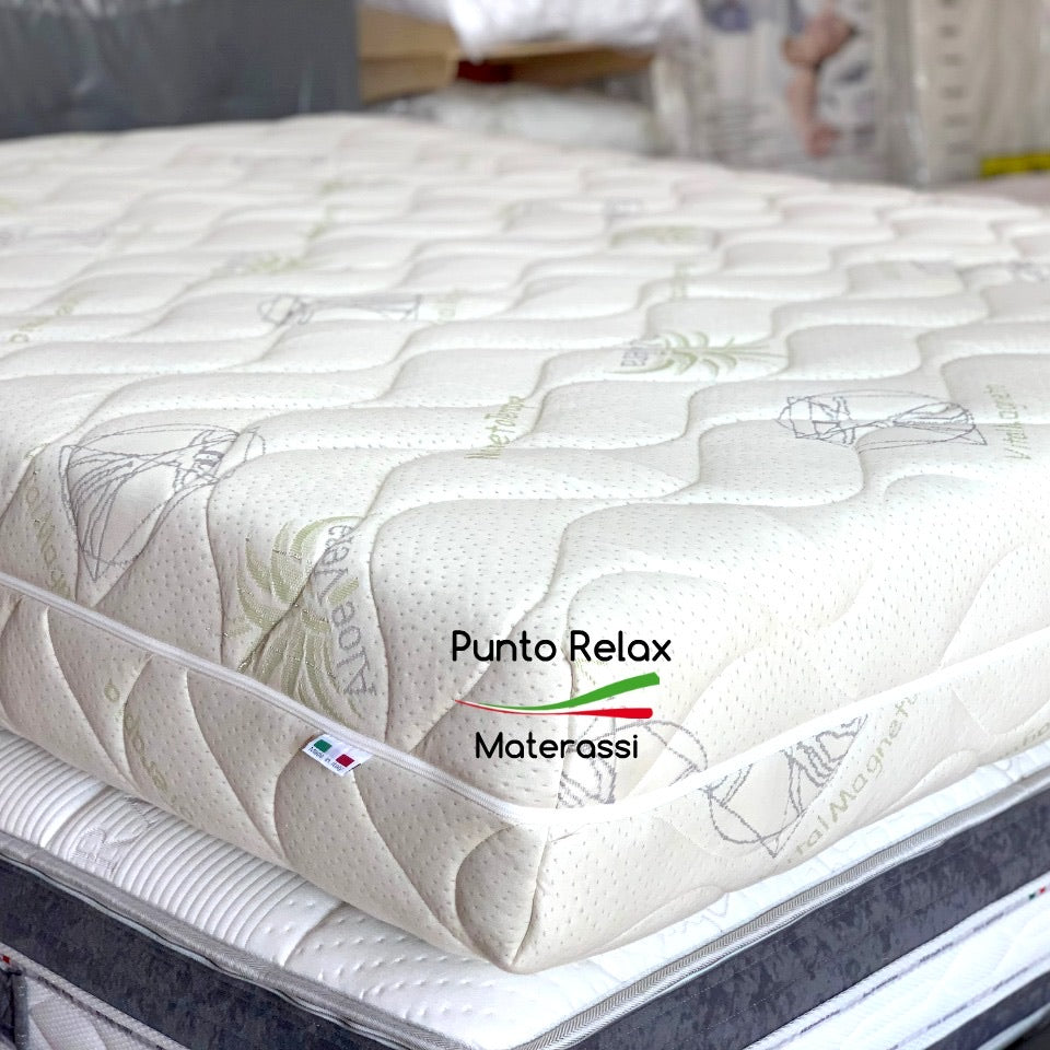 Materasso Memory Foam Sfoderabile Altezza 25 cm "Cielo" Grado di rigidità 6/10 - Punto Relax Materassi